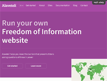 Tablet Screenshot of alaveteli.org